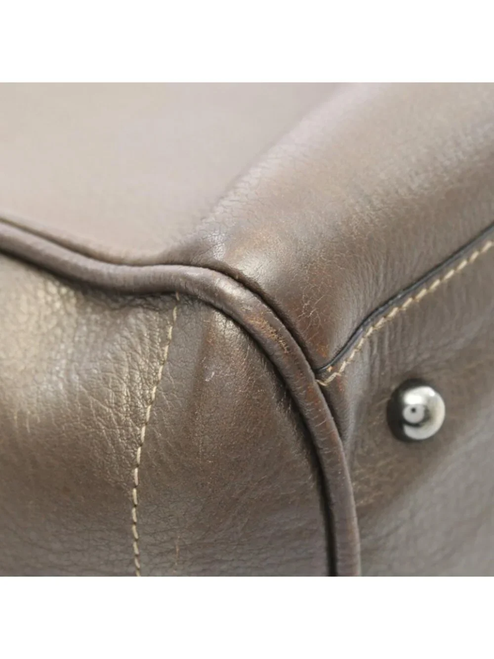 Loewe Tote Heritage Blanc Leather